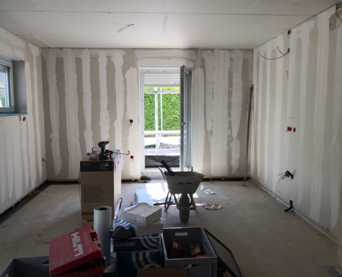 Blick aufs Wohnzimmer